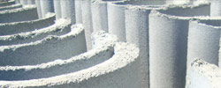 Canaleta de concreto, meia cana de concreto ou meio tubo de concreto 
